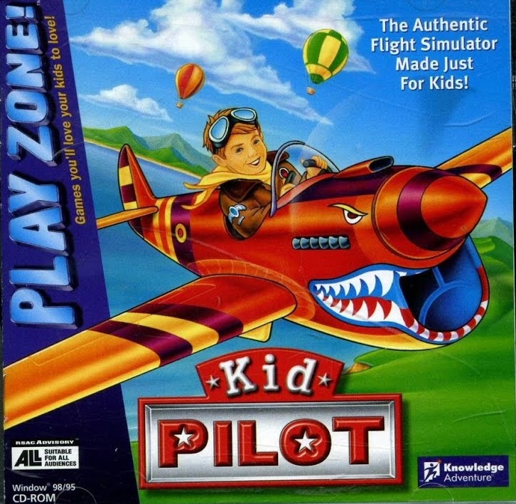 The Authentic Nightmare Simulator Made Just For Kids! Cover art of Kid Pilot by Dynamix Inc