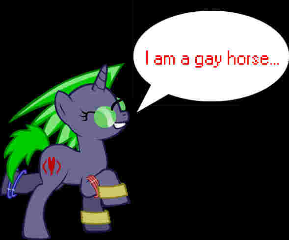 I am a gay horse...